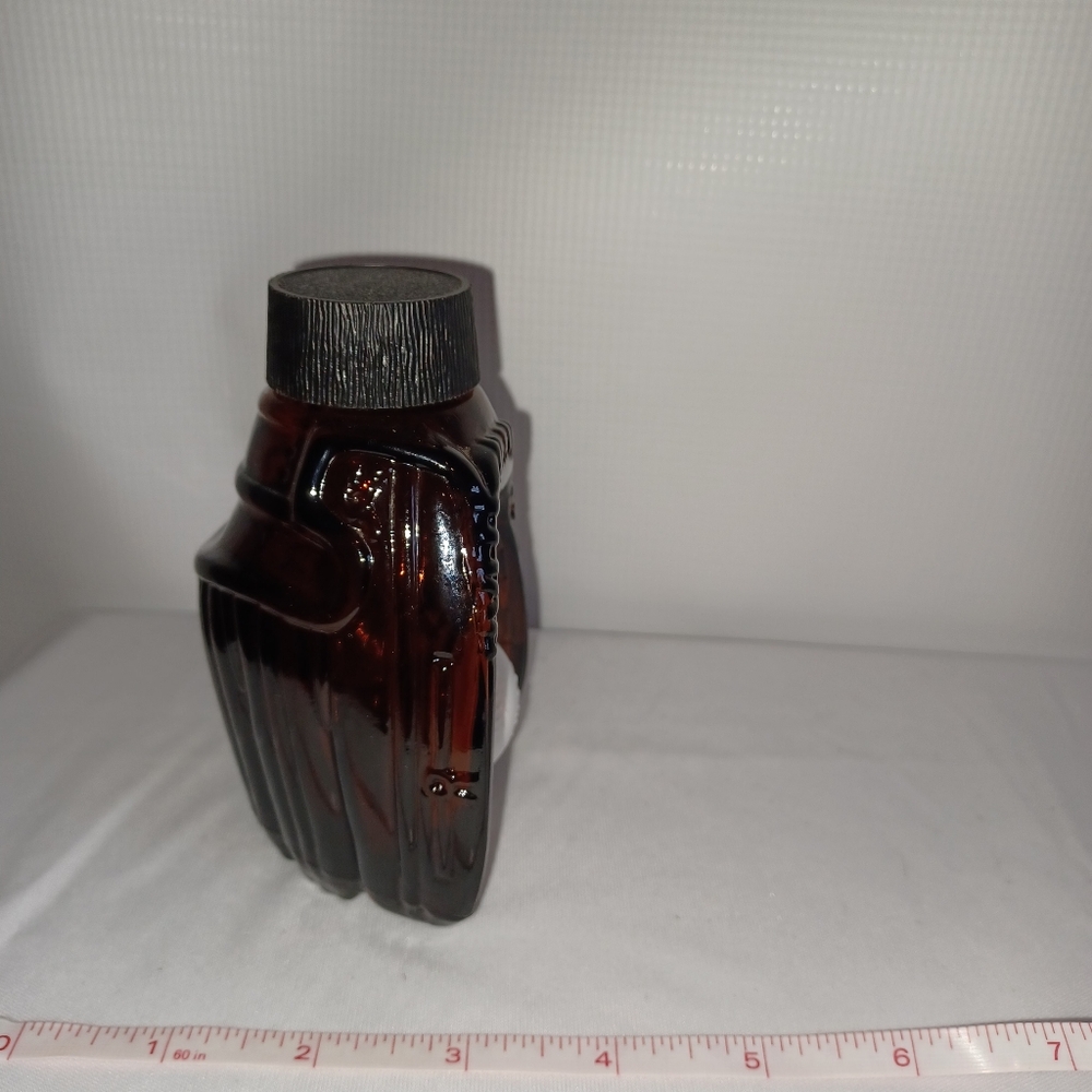 Avon Vintage Collectors Fielders Choice 70s Brown Glass Baseball Glove Decanter - Picture 4 of 6